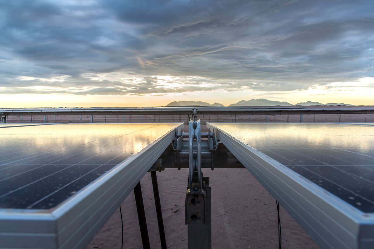 Enel Green Power plant with clean solar energy